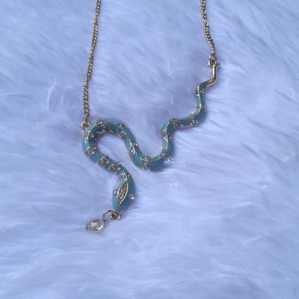 Crystal Snake Necklace by Jennifer Lopez